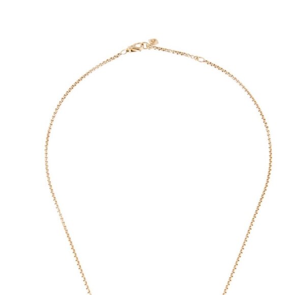 DAVID YURMAN 18K & STERLING SILVER ANGLE COIN AMULET PENDANT NECKLACE - Picture 7 of 13